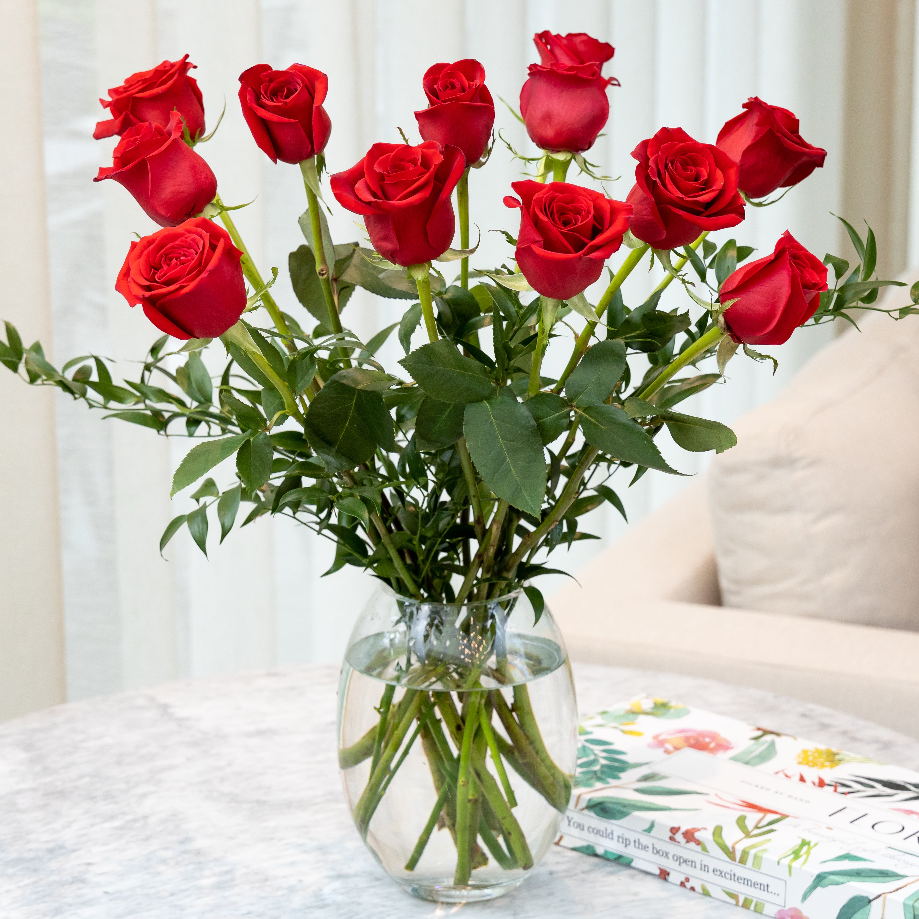 12 red roses from Floraly